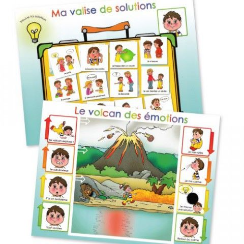 Pictogrammes - Volcan des Emotions - Milmo - Autisme TSA Comportement – Jilu